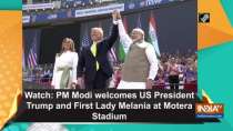 Watch: PM Modi welcomes US President Trump and First Lady Melania at Motera Stadium
