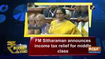 Budget 2020: FM Sitharaman announces income tax relief for middle class