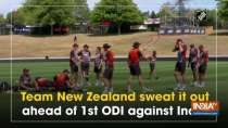 Team New Zealand sweat it out ahead of 1st ODI against India