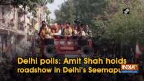 Delhi polls: Amit Shah holds roadshow in Delhi