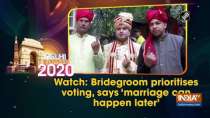 Watch: Bridegroom prioritises voting, says 