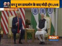 US President Donald Trump and PM Modi hold bilateral talks at Hyderabad House