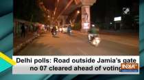 Delhi polls: Road outside Jamia