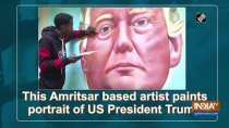 This Amritsar based artist paints portrait of US President Trump