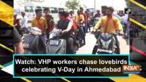 Watch: VHP workers chase lovebirds celebrating V-Day in Ahmedabad