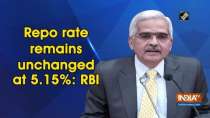 Repo rate remains unchanged at 5.15%: RBI