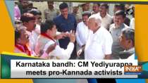 Karnataka bandh: CM Yediyurappa meets pro-Kannada activists