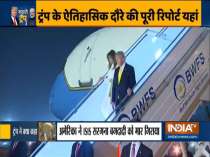 US President Donald Trump, Melania arrive in New Delhi