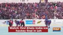 First Khelo India ice hockey final in Leh