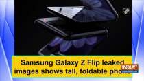 Samsung Galaxy Z Flip leaked images shows tall, foldable phone