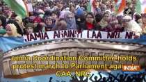 Jamia Coordination Committee holds protest march to Parliament against CAA, NRC