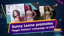 Sunny Leone promotes 'Vegan Fashion' campaign at LFW