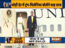 President Trump, First Lady arrive in Agra for Taj Mahal visit; Yogi welcomes them at airport