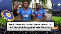 Fans cheer for Indian team ahead of 2nd Test match against New Zealand