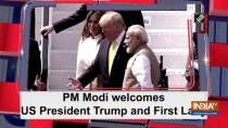 PM Modi welcomes US President and First Lady