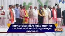 Karnataka MLAs take oath as cabinet ministers in long-delayed expansion