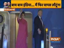 US President Donald Trump departs from India after concluding two-day trip