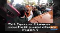 Watch: Rape accused Chinmayanand released from jail, gets grand welcome by supporters