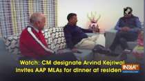 Watch: CM designate Arvind Kejriwal invites AAP MLAs for dinner at residence