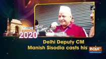 Delhi Deputy CM Manish Sisodia casts his vote