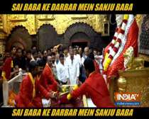 Sanjay Dutt seeks blessings of Sai Baba in Shirdi