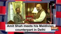 Amit Shah meets his Maldivian counterpart in Delhi