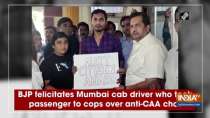 BJP felicitates Mumbai cab driver who took passenger to cops over anti-CAA chat
