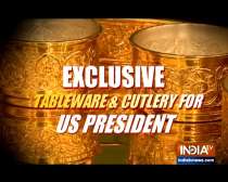Special tableware and cutlery designed for US President Donald Trump