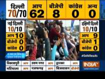 Delhi Polls 2020: Manish Sisodia takes out a roadshow to celebrate AAP