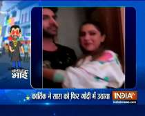 Kartik Aaryan lifts Sara Ali Khan during Love Aaj Kal promotions