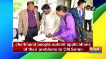 Jharkhand people submit applications of their problems to CM Soren