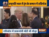Rajat Sharma meets US President Donald Trump at Rashtrapati Bhavan