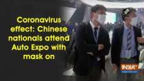 Coronavirus effect: Chinese nationals attend Auto Expo with mask on
