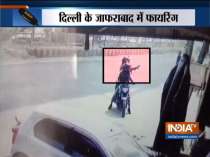 Two men on bike fire gunshots in air in Delhi
