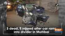 3 dead, 1 injured after car rams into divider in Mumbai