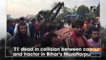 11 dead in collision between car and tractor in Bihar