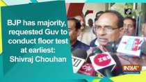BJP has majority, requested Guv to conduct floor test at earliest: Shivraj Chouhan