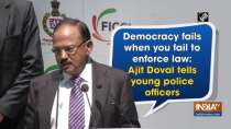 Democracy fails when you fail to enforce law: Ajit Doval tells young police officers