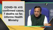 COVID-19: 415 confirmed cases, 7 deaths so far, informs Health Ministry