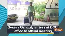 Sourav Ganguly arrives at BCCI office to attend meeting