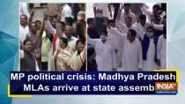 MP political crisis: Madhya Pradesh MLAs arrive at state assembly
