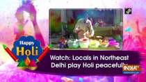Watch: Locals in Northeast Delhi play Holi peacefully