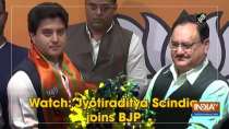 Watch: Jyotiraditya Scindia joins BJP