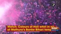 Watch: Colours of Holi whirl in air at Mathura