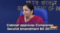 Cabinet approves Companies Second Amendment Bill 2019