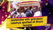 Jeetendra with grandson Lakshya spotted at Shani temple