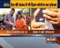 Coronavirus: BJP MP distributes sanitizers in Parliament