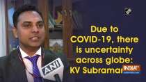 Due to COVID-19, there is uncertainty across globe: KV Subramanian