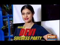 Kajol, and other star cast celebrate the sucecss of her short film Devi’s success bash