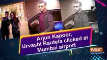 Arjun Kapoor, Urvashi Rautela clicked at Mumbai airport
